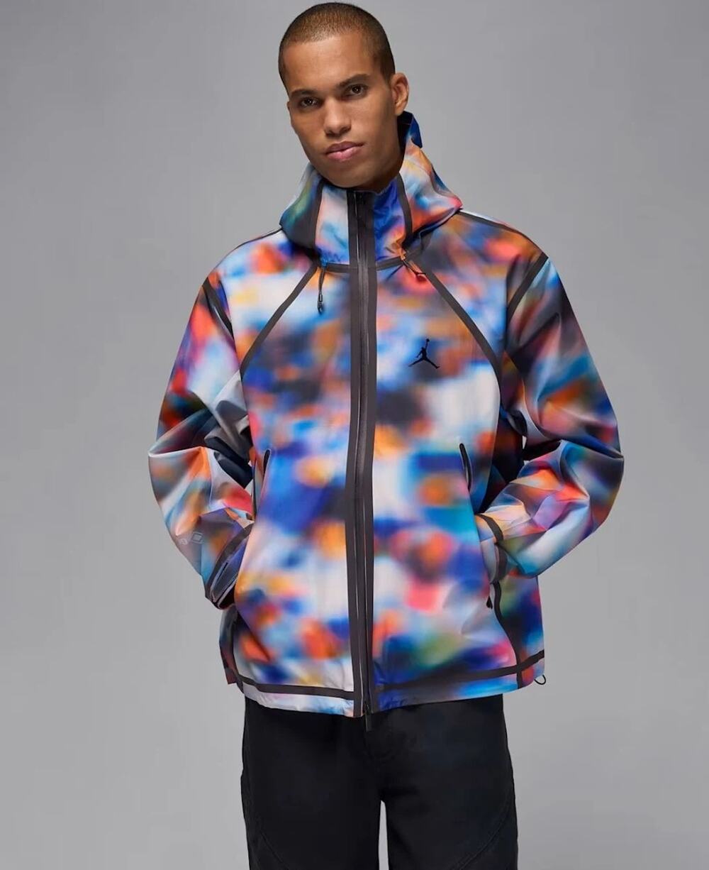 Jordan Flight Men's GORE-TEX Mountainside Rain Jacket Size L Pure Platinum/Black